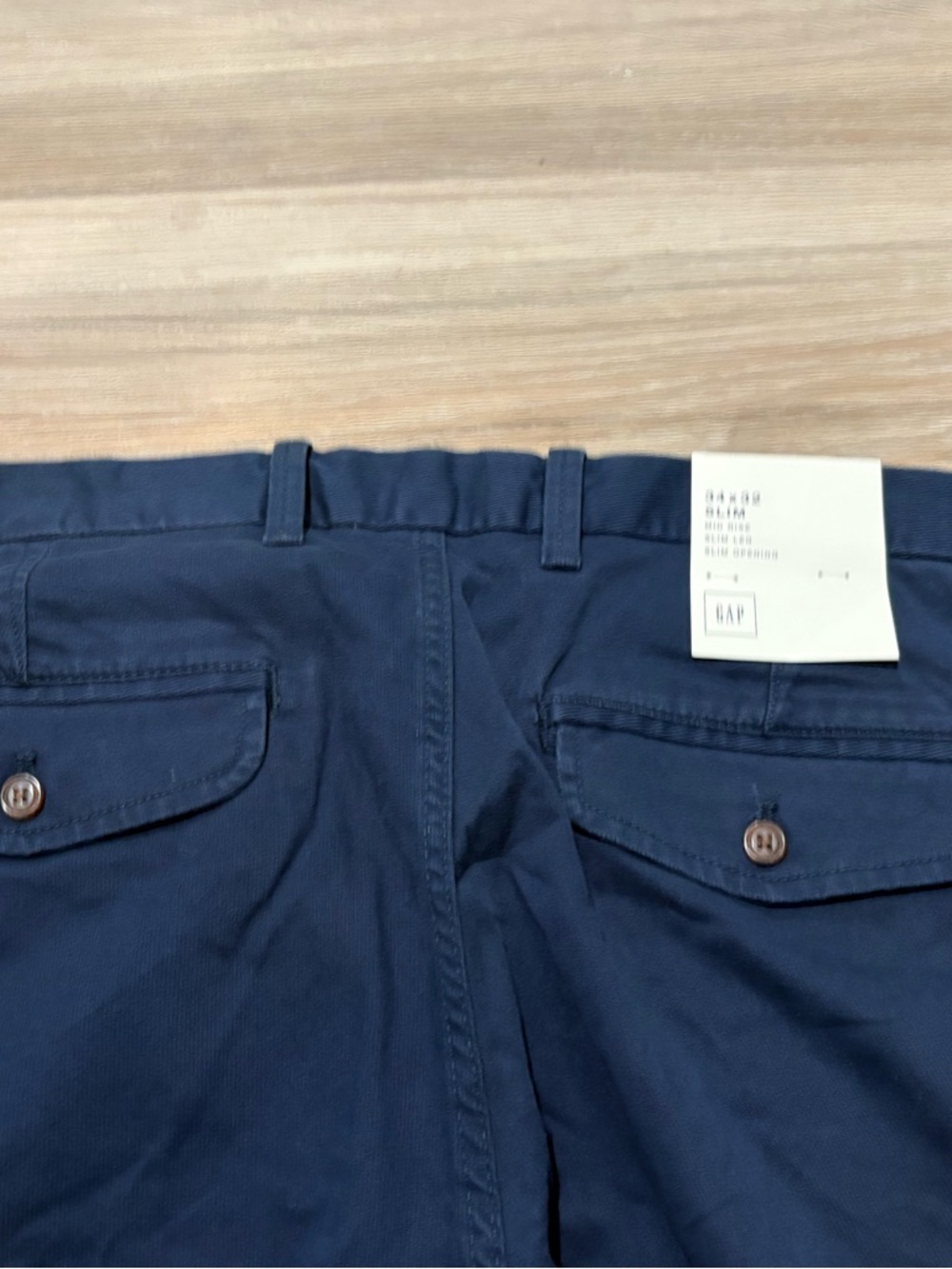 GAP Navy Drawstring Chino Pants - Picture 6 of 6